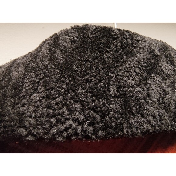 Red Buffalo Check Pendleton Lafayette  Wool  Coat Shearling Collar Womens  L - Picture 16 of 16